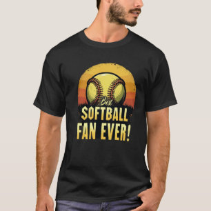 Camiseta O melhor ventilador de softball nunca