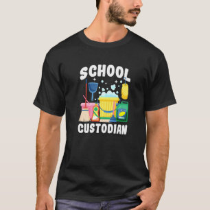 Camiseta O melhor zelador da escola de custódia