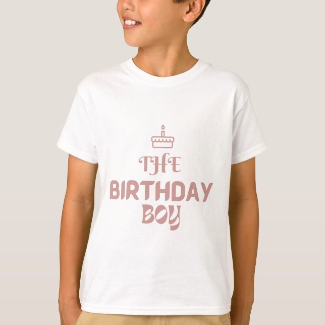 Camiseta O menino de aniversário (Frente)