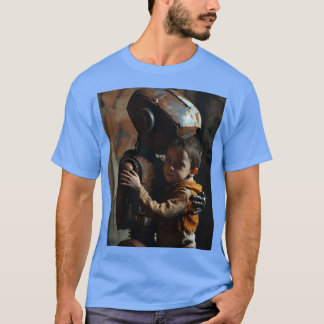 Camiseta O menino e seu robô enferrujado