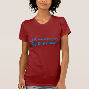 Camiseta O menino grande arfa o design de texto