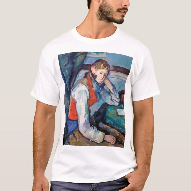Camiseta O Menino no Colete Vermelho, Cezanne (Frente)