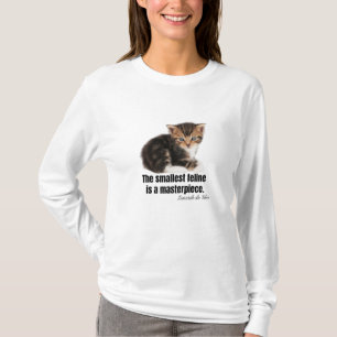 Camiseta O menor felino é uma obra-prima.
