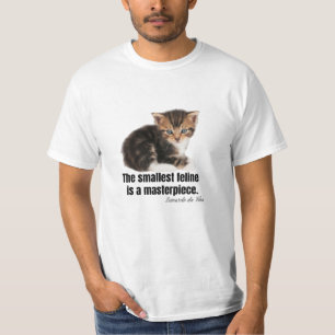 Camiseta O menor felino é uma obra-prima.