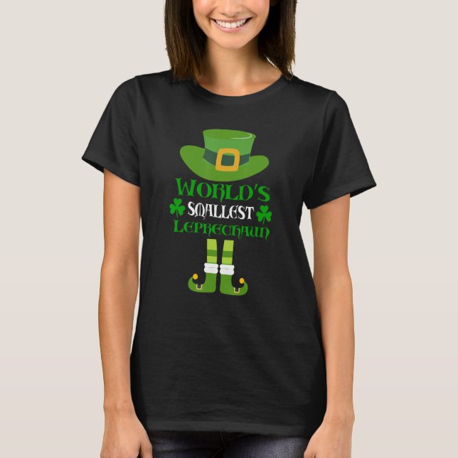 Camiseta O Menor Leprechaun Encantado de Saint Patrick do M (Frente)