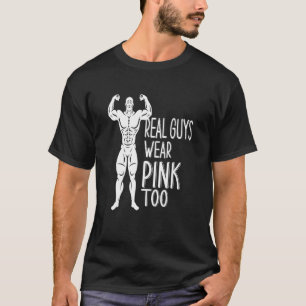 Camiseta O Mens Real Cara Veste Rosa Demasiado Rosa