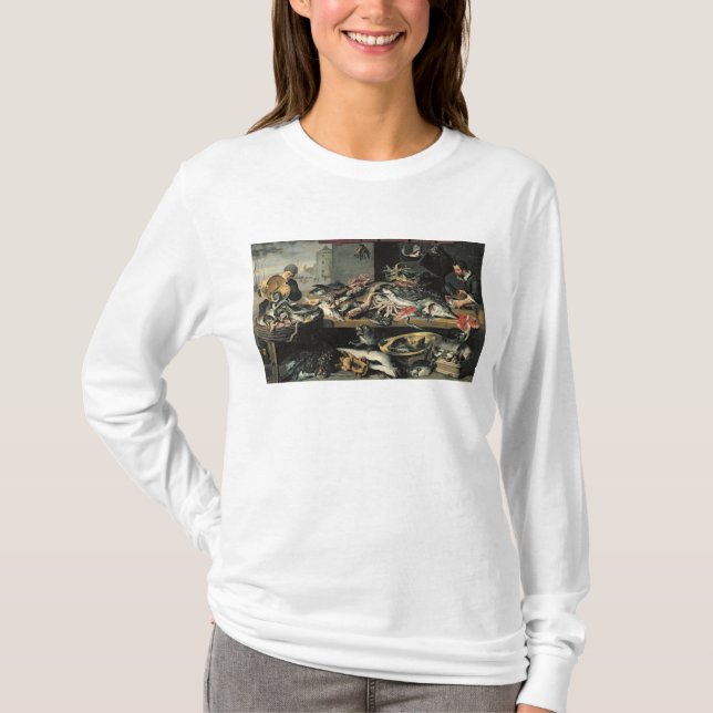 Camiseta O mercado de peixes (Frente)