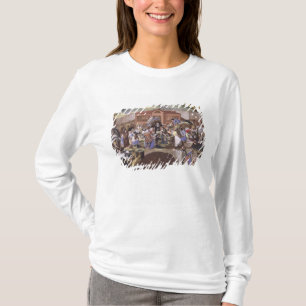 Camiseta O mercado de peixes em Les Halles, c.1660