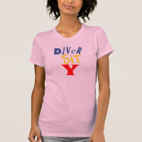 O mergulhador senta a camisola de alças de Y