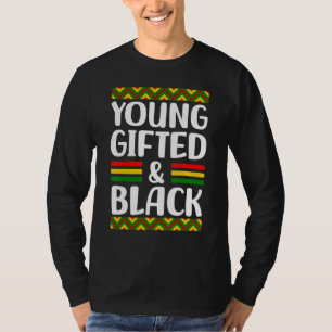 Camiseta O Mês da História do Orgulho Africano do Jovem Neg