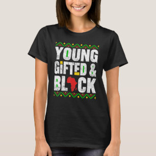 Camiseta O Mês da História do Orgulho Africano do Jovem Neg