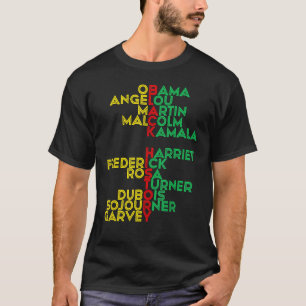 Camiseta O Mês da História Negra Seja Como Pessoas Negras F