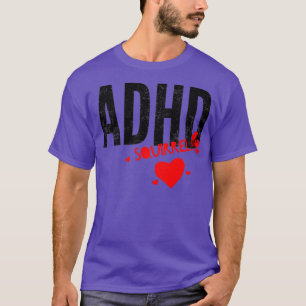 Camiseta O Mês de Consciência ADDHD é outubro SQUIRREL 5