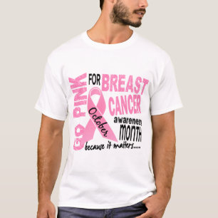 Camiseta O mês de consciência do câncer de mama