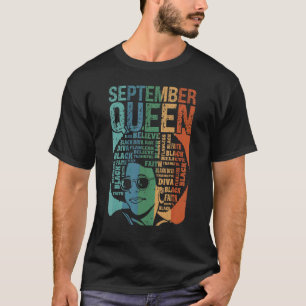 Camiseta O Mês do Nascimento da Rainha de setembro Celebra