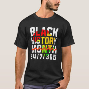 Camiseta O Mês Um Mês de História Negra Não Pode Manter Nos