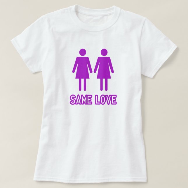 Camiseta O mesmo amor (Frente do Design)