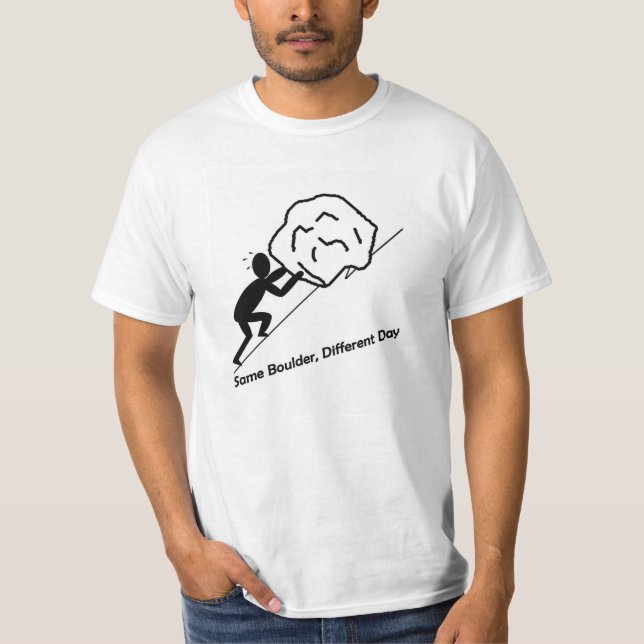 Camiseta O mesmo Boulder, T-Camisa diferente do dia (Frente)