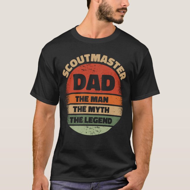Camiseta O Mestre De Tela Pai O Homem A Lenda (Frente)