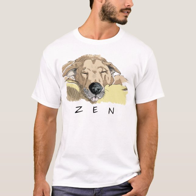 Camiseta O mestre de zen (Frente)