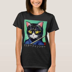 Camiseta O Mestre Pescador Em Caracteres Japoneses