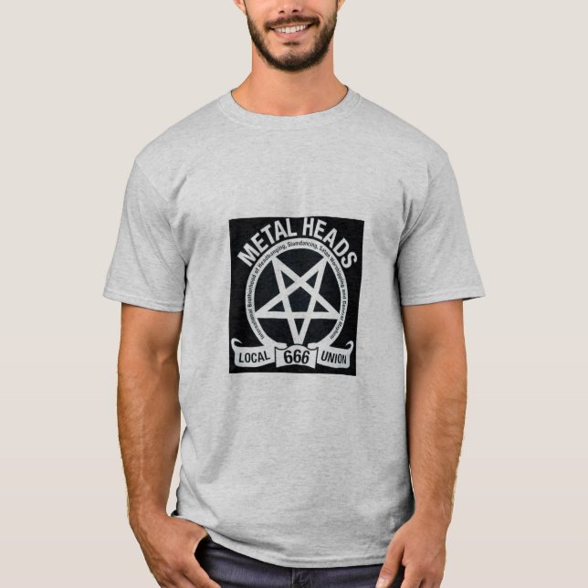 Camiseta o metal dirige a união 666 (Frente)