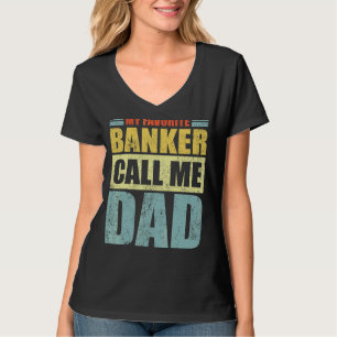Camiseta O Meu Banqueiro Favorito Chama-Me Dia de os pais P