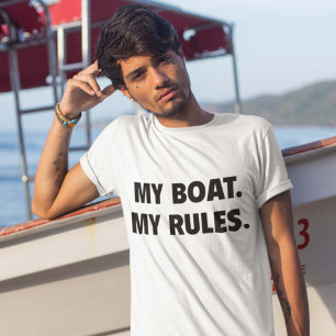 Camiseta O meu barco. As Minhas Regras.