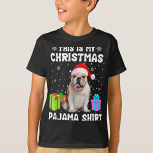 Camiseta O Meu Cachorro de Bolinho de Natal Pajama Puppy L