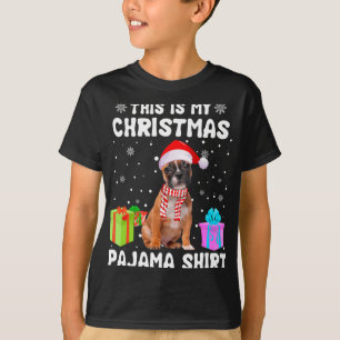 Camiseta O Meu Cachorro Francês de Natal Pajama Puppy Lo