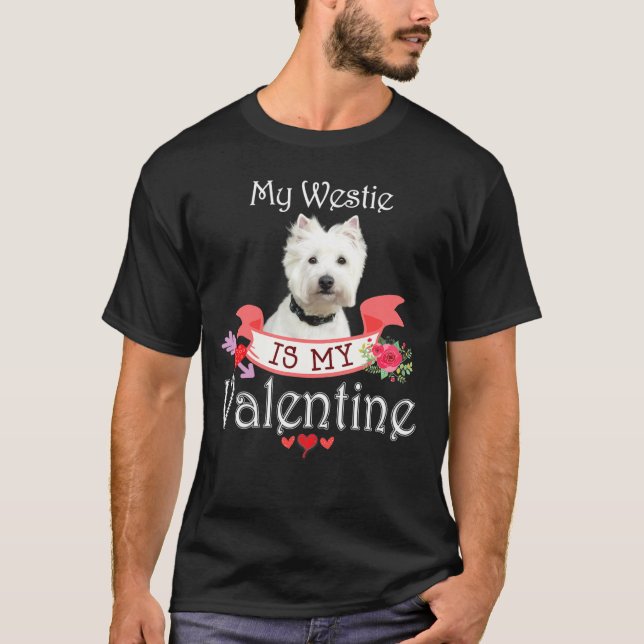 Camiseta O Meu Cachorro Ocidental É O Meu Namorados Feliz C (Frente)