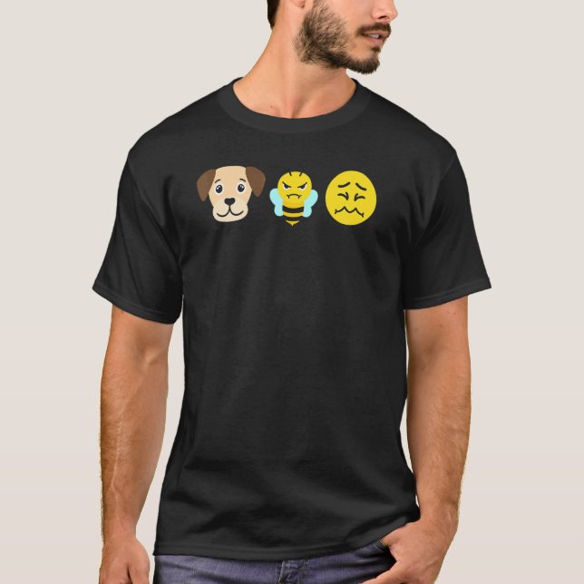 Camiseta O Meu Cachorro Passou Por Uma Abelha Gritante Memó (Frente)