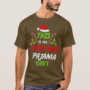 Camiseta O meu cané de doces do Papai Noel 882 de Natal