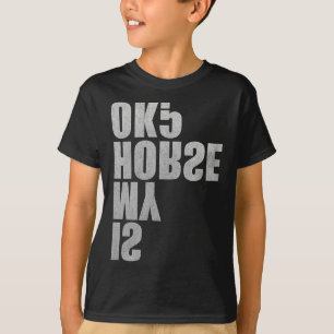 Camiseta O Meu Cavalo Está Bem Engraçado, Cavalo A Andar Po