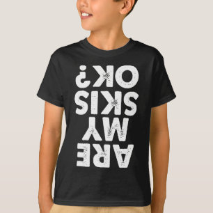 Camiseta O Meu Céu Está Bem Engraçado, Citação De Esqui Par