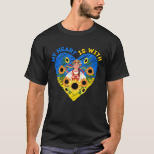 Camiseta O MEU CORAÇÃO ESTÁ COM A UCRÂNIA, A tradição