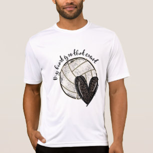 Camiseta O Meu Coração Está Naquela Corte De Leopardo De Vo