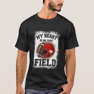 Camiseta O Meu Coração Está Naquele Campo, Homens Legal.