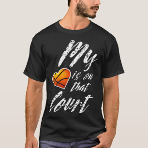 Camiseta O meu coração está no Tribunal de Basquete, Pais d
