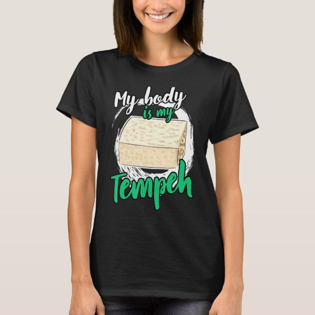 Camiseta O Meu Corpo É O Meu Tofu Vegan (Frente)
