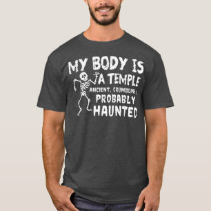 Camiseta O Meu Corpo É Um Antigo Halloween Engraçado