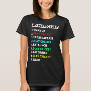 Camiseta O meu críquete para os Homens no Dia Perfeito