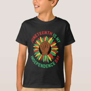 Camiseta O meu dia de independência é afro-cêntrico na hist