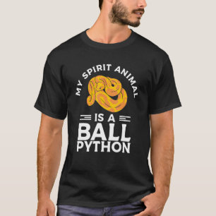 Camiseta O Meu Espírito É Um Píton Ball Pythons Cobra Re