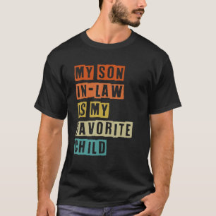 Camiseta O meu filho é meu filho favorito para o pai