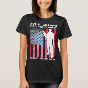 Camiseta O Meu Filho Tem A Sua Banheira De Pai Do Exército.