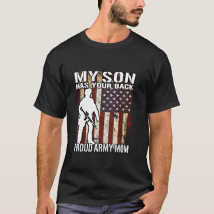 Camiseta O Meu Filho Tem O Seu Exército Orgulhoso Mãe Milíc