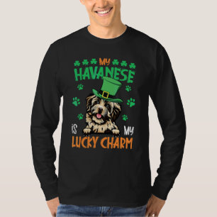Camiseta O Meu Havanês É O Meu Charme Irlandês St Patricks 