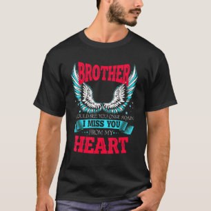Camiseta O Meu Irmão É O Meu Anjo Guardião. Sinto A Sua Fal