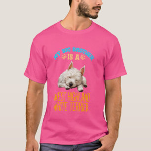 Camiseta O Meu Irmão É Um Cão De Terreiro Branco Da Highlan